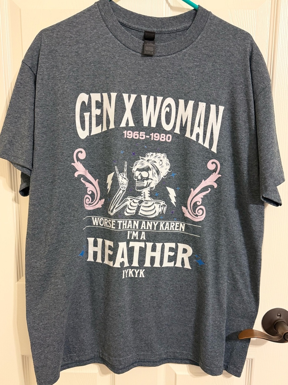 Gray "Gen X Woman" Graphic Tee - Heather